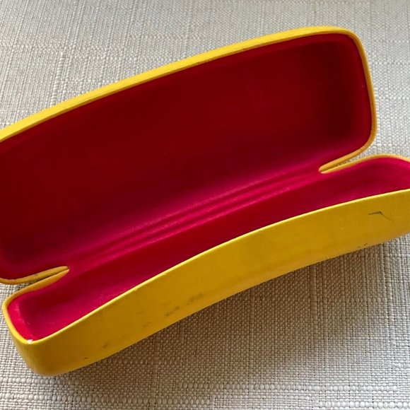 ray-ban Glasses Case Yellow Hard Case Authentic Ray-Ban - Picture 9 of 12